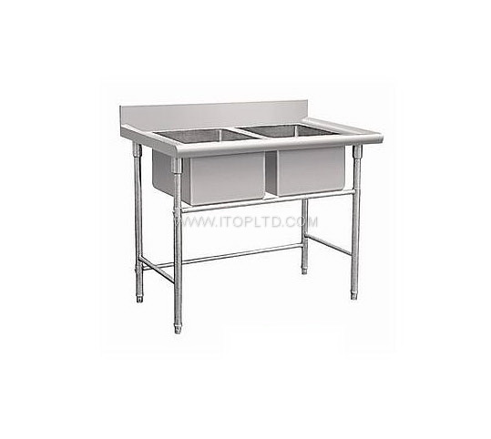 stainless steel economical  double Sink Bench